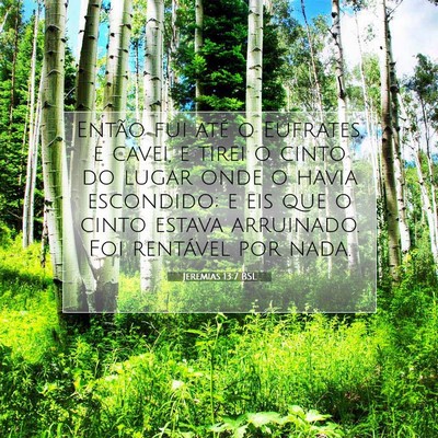 Jeremias 13:7 Versículo Bíblico Explicado