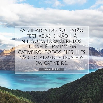Jeremias 13:19 Versículo Bíblico Explicado