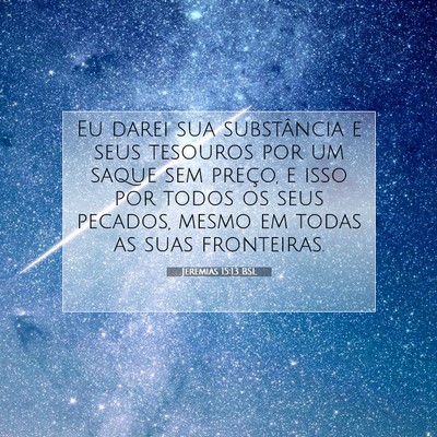 Jeremias 15:13 BSL Imagem do Versículo Bíblico