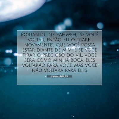 Jeremias 15:19 BSL Imagem do Versículo Bíblico