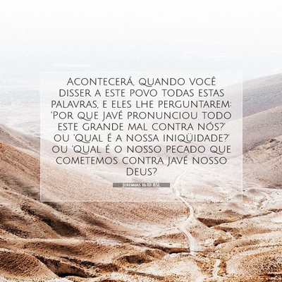 Jeremias 16:10 Versículo Bíblico Explicado
