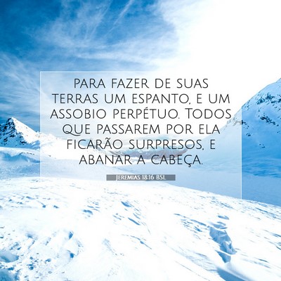 Jeremias 18:16 Versículo Bíblico Explicado