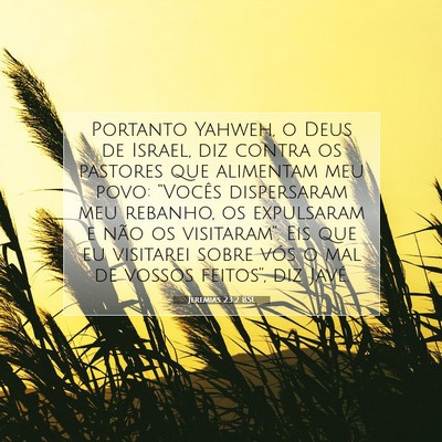 Jeremias 23:2 BSL Imagem do Versículo Bíblico