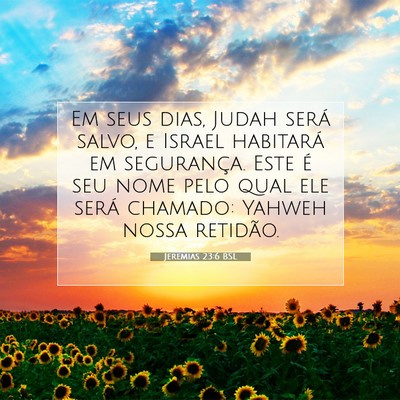 Jeremias 23:6 BSL Imagem do Versículo Bíblico
