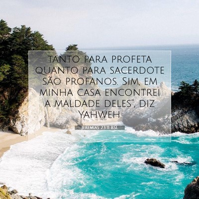 Jeremias 23:11 Versículo Bíblico Explicado