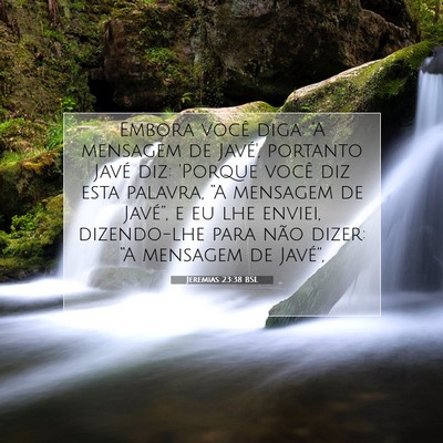 Jeremias 23:38 Versículo Bíblico Explicado