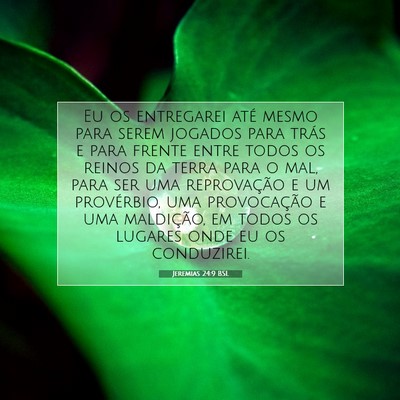 Jeremias 24:9 BSL Imagem do Versículo Bíblico