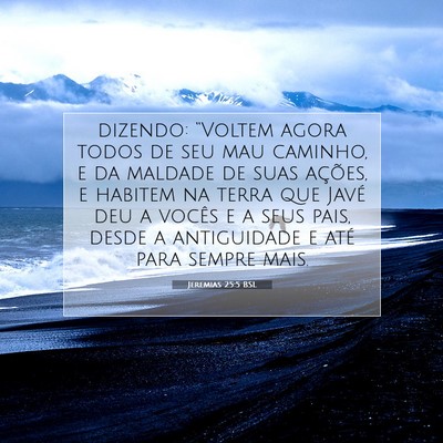 Jeremias 25:5 BSL Imagem do Versículo Bíblico