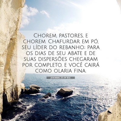 Jeremias 25:34 BSL Imagem do Versículo Bíblico