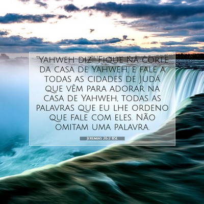 Jeremias 26:2 Versículo Bíblico Explicado