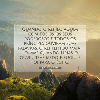 Jeremias 26:21 Versículo Bíblico Explicado