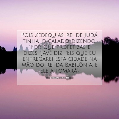 Jeremias 32:3 Versículo Bíblico Explicado