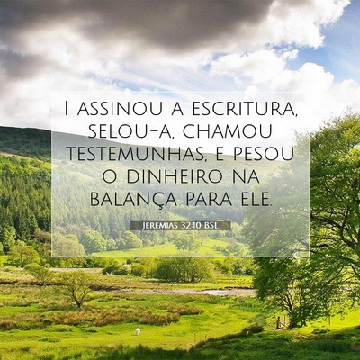 Jeremias 32:10 Versículo Bíblico Explicado