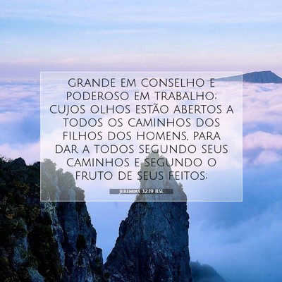 Jeremias 32:19 Versículo Bíblico Explicado