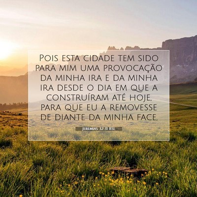 Jeremias 32:31 Versículo Bíblico Explicado
