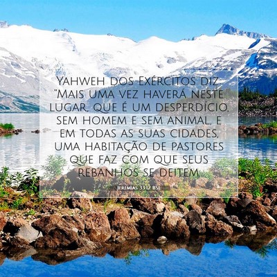 Jeremias 33:12 BSL Imagem do Versículo Bíblico