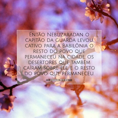 Jeremias 39:9 Versículo Bíblico Explicado