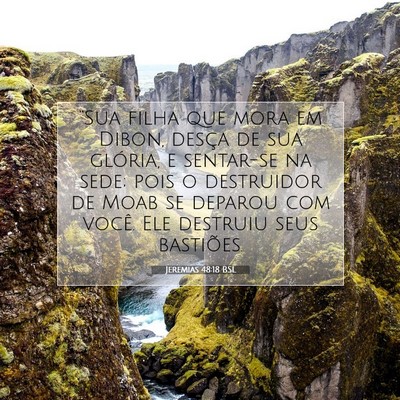 Jeremias 48:18 Versículo Bíblico Explicado