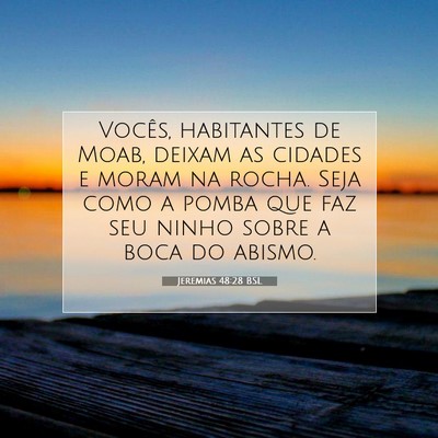 Jeremias 48:28 Versículo Bíblico Explicado