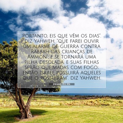 Jeremias 49:2 Versículo Bíblico Explicado