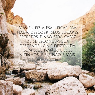 Jeremias 49:10 Versículo Bíblico Explicado