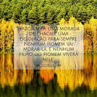 Jeremias 49:33 Versículo Bíblico Explicado