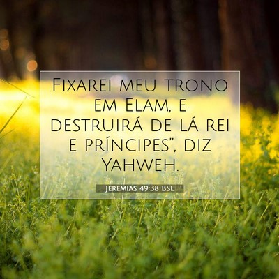 Jeremias 49:38 Versículo Bíblico Explicado