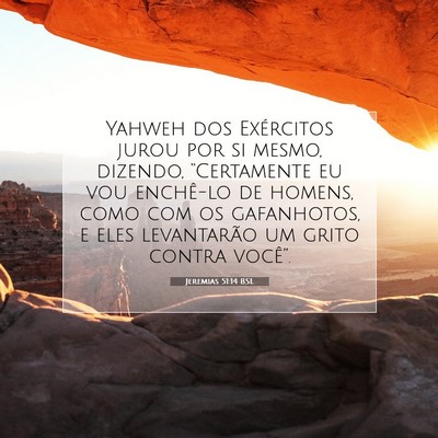 Jeremias 51:14 Versículo Bíblico Explicado