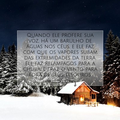 Jeremias 51:16 Versículo Bíblico Explicado