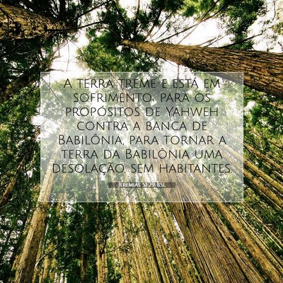 Jeremias 51:29 Versículo Bíblico Explicado