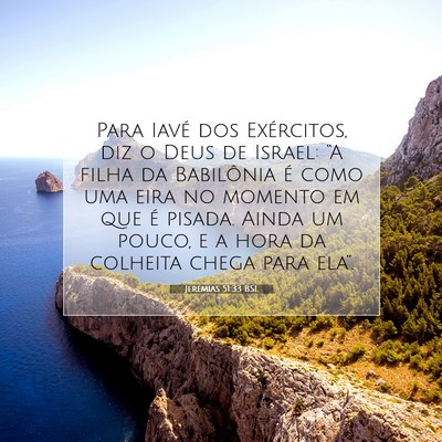 Jeremias 51:33 Versículo Bíblico Explicado