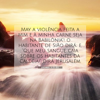 Jeremias 51:35 Versículo Bíblico Explicado