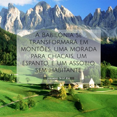 Jeremias 51:37 BSL Imagem do Versículo Bíblico