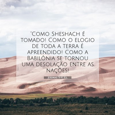 Jeremias 51:41 Versículo Bíblico Explicado