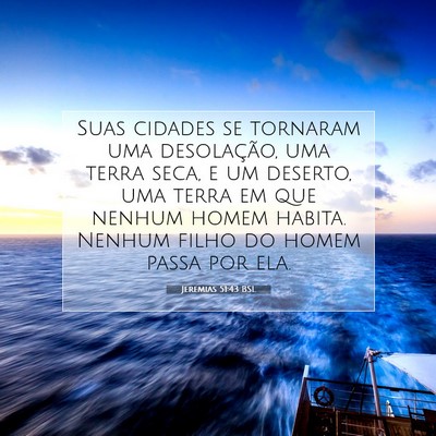 Jeremias 51:43 Versículo Bíblico Explicado