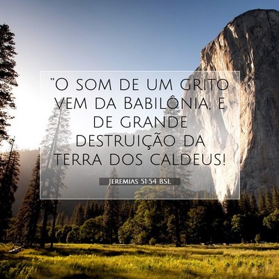Jeremias 51:54 Versículo Bíblico Explicado
