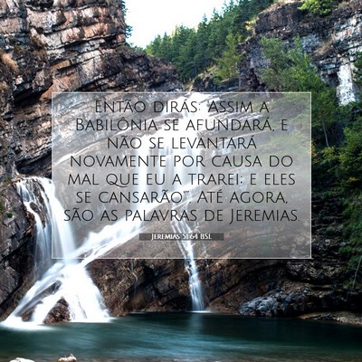 Jeremias 51:64 Versículo Bíblico Explicado