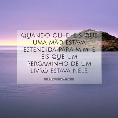 Ezequiel 2:9 BSL Imagem do Versículo Bíblico