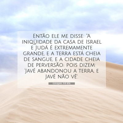 Ezequiel 9:9 BSL Imagem do Versículo Bíblico