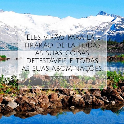 Ezequiel 11:18 BSL Imagem do Versículo Bíblico