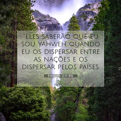Ezequiel 12:15 BSL Imagem do Versículo Bíblico
