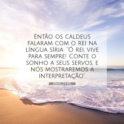 Daniel 2:4 BSL Imagem do Versículo Bíblico
