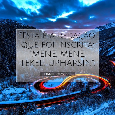Daniel 5:25 Versículo Bíblico Explicado
