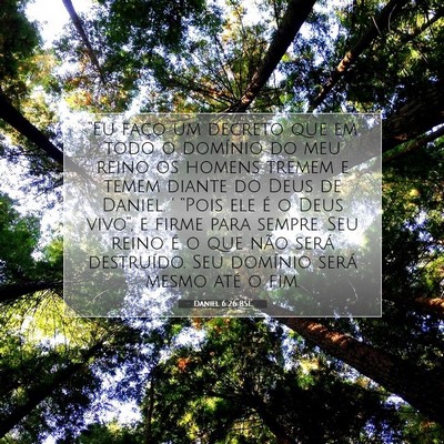 Daniel 6:26 BSL Imagem do Versículo Bíblico