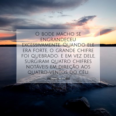Daniel 8:8 BSL Imagem do Versículo Bíblico