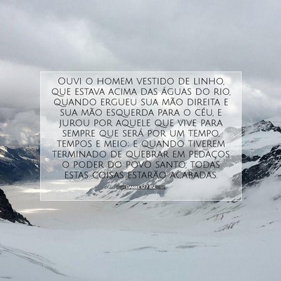 Daniel 12:7 BSL Imagem do Versículo Bíblico