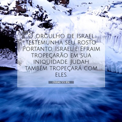Oséias 5:5 BSL Imagem do Versículo Bíblico