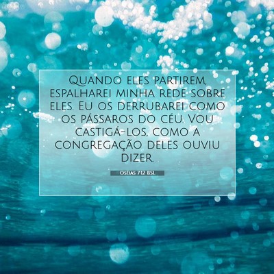 Oséias 7:12 Versículo Bíblico Explicado