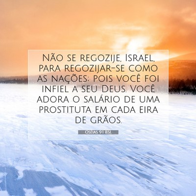 Oséias 9:1 Versículo Bíblico Explicado