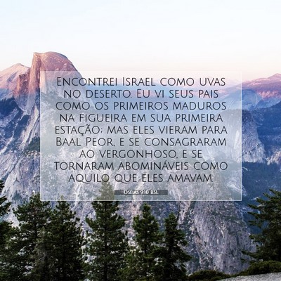 Oséias 9:10 BSL Imagem do Versículo Bíblico